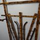 Bamboo coat racks, nineteenth century, 76x174 cm