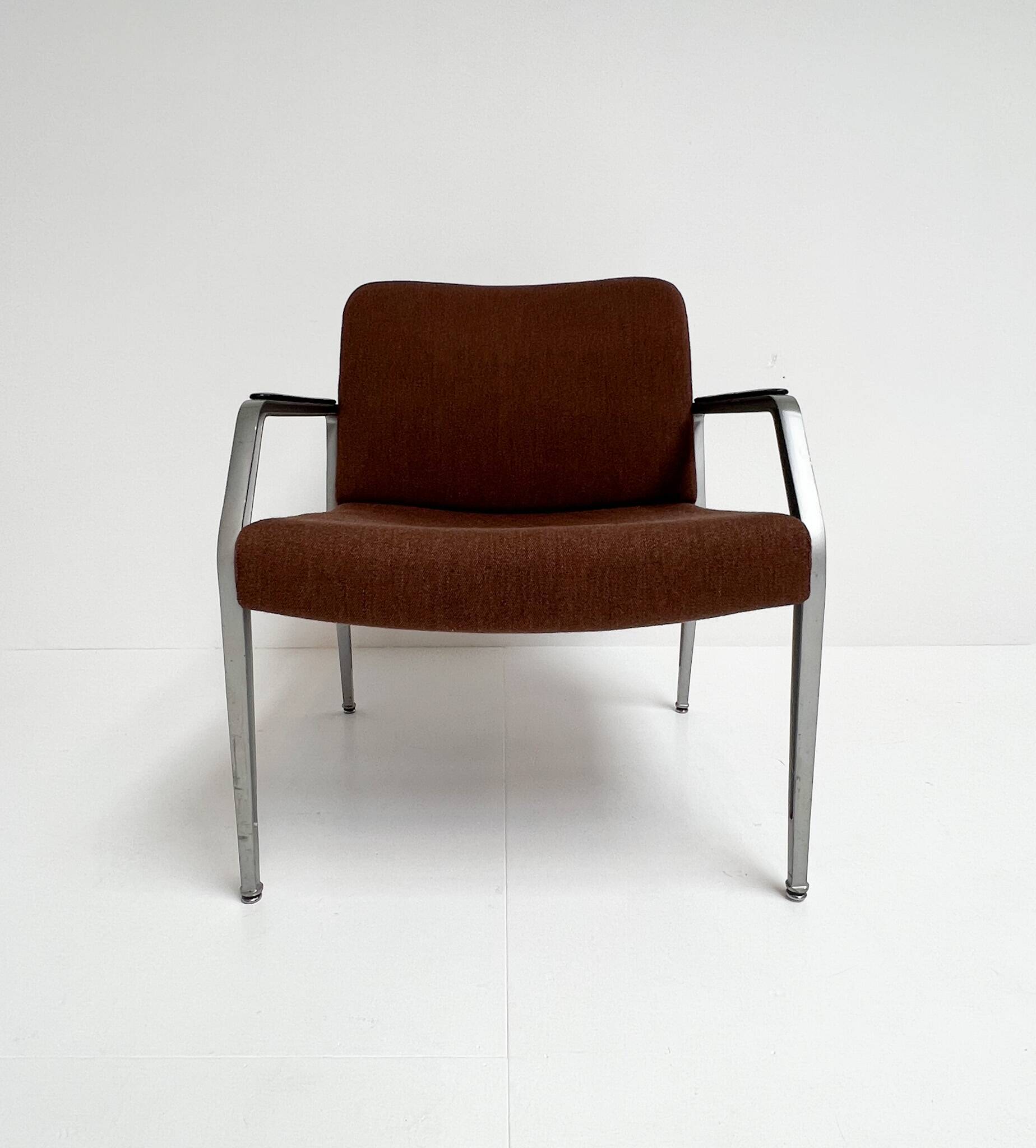Rare armchair with footstool attributed to Gispen, 1960s