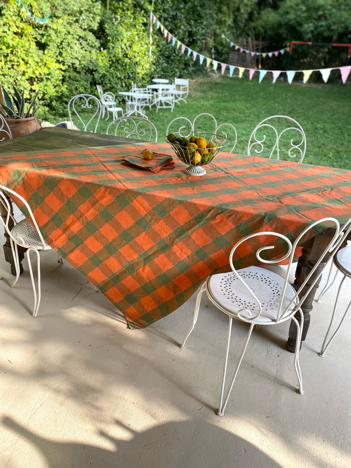 Ensemble de linge de table en coton, 1970