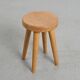 Tabouret en Pin par René Martin, France, circa 1965