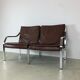 Canapé 2 places en cuir par Walter Knoll années 1970