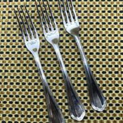 Set of 3 silver-plated dessert forks from Christofle and Spatours