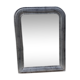 Miroir ancien d'époque Louis Philippe argenté 57x76cm