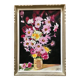 Vintage flower painting, original frame