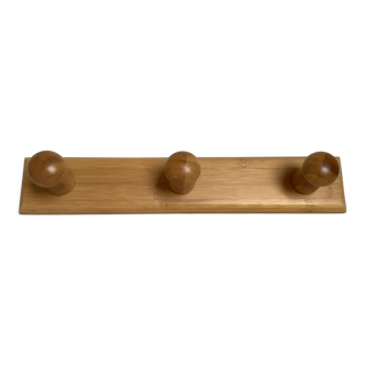 Coat rack hooks in the shape of mushrooms bamboo