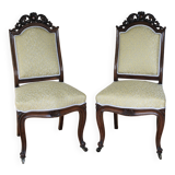 Pair of Louis Philippe mahogany chairs