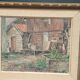 Original Swedish Oil on Canvas – “Gårdsmotiv” by Edvin Ollers – Signed