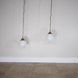 Opaline hanging lamp