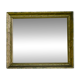 antique moulded wood and gilded stucco mirror - de-mercurised mirror sold in the e
