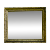 antique moulded wood and gilded stucco mirror - de-mercurised mirror sold in the e