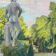 Study table garden Parc Pastel Ed. Pannetier (1884-1965)