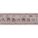 Hand knotted rug, vintage turkish rug 52x190 cm