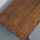 French xixth century farmhouse rustic oak coffee table