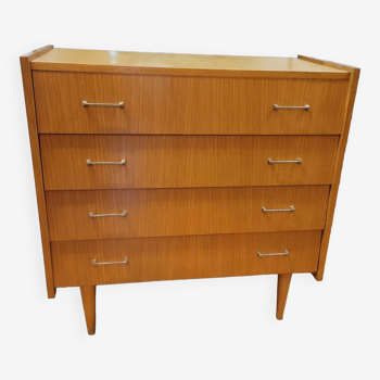 Vintage oak chest of drawers from the 60s