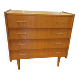 Vintage oak chest of drawers from the 60s