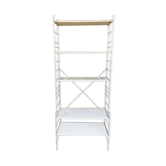 Vintage wall system with 5 modular shelves for BHV