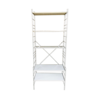 Vintage wall system with 5 modular shelves for BHV