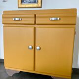 Low style Mado sideboard restyled yellow