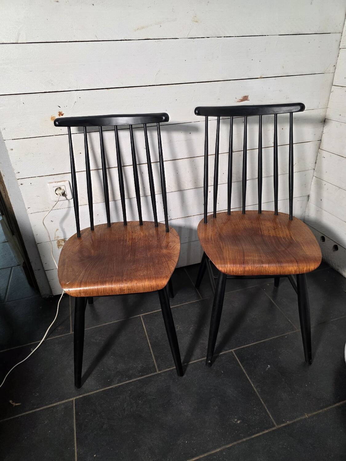 Pair of Scandinavian chairs Fanett by Ilmari Tapiovaara, 1960s