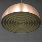 Pair of Danish copper hanging lamp