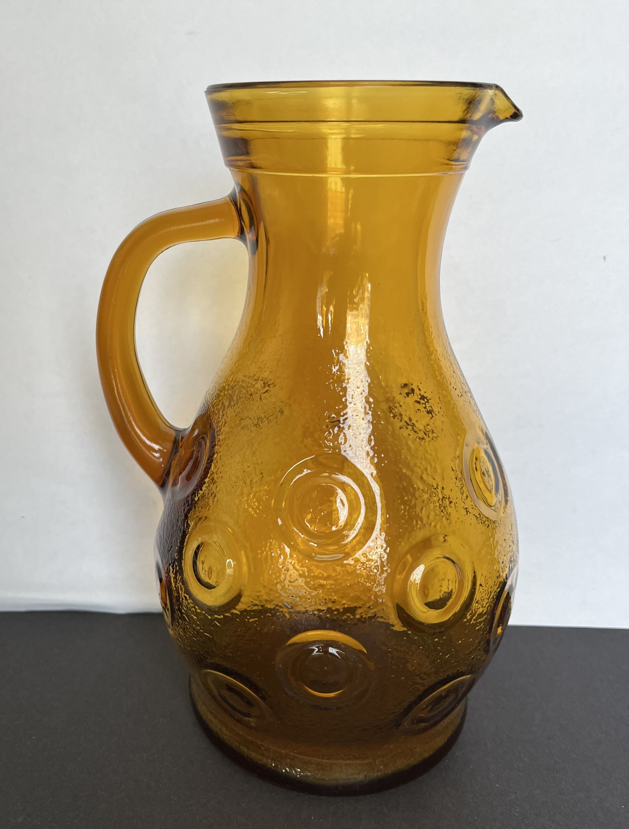 Smoked glass pitcher