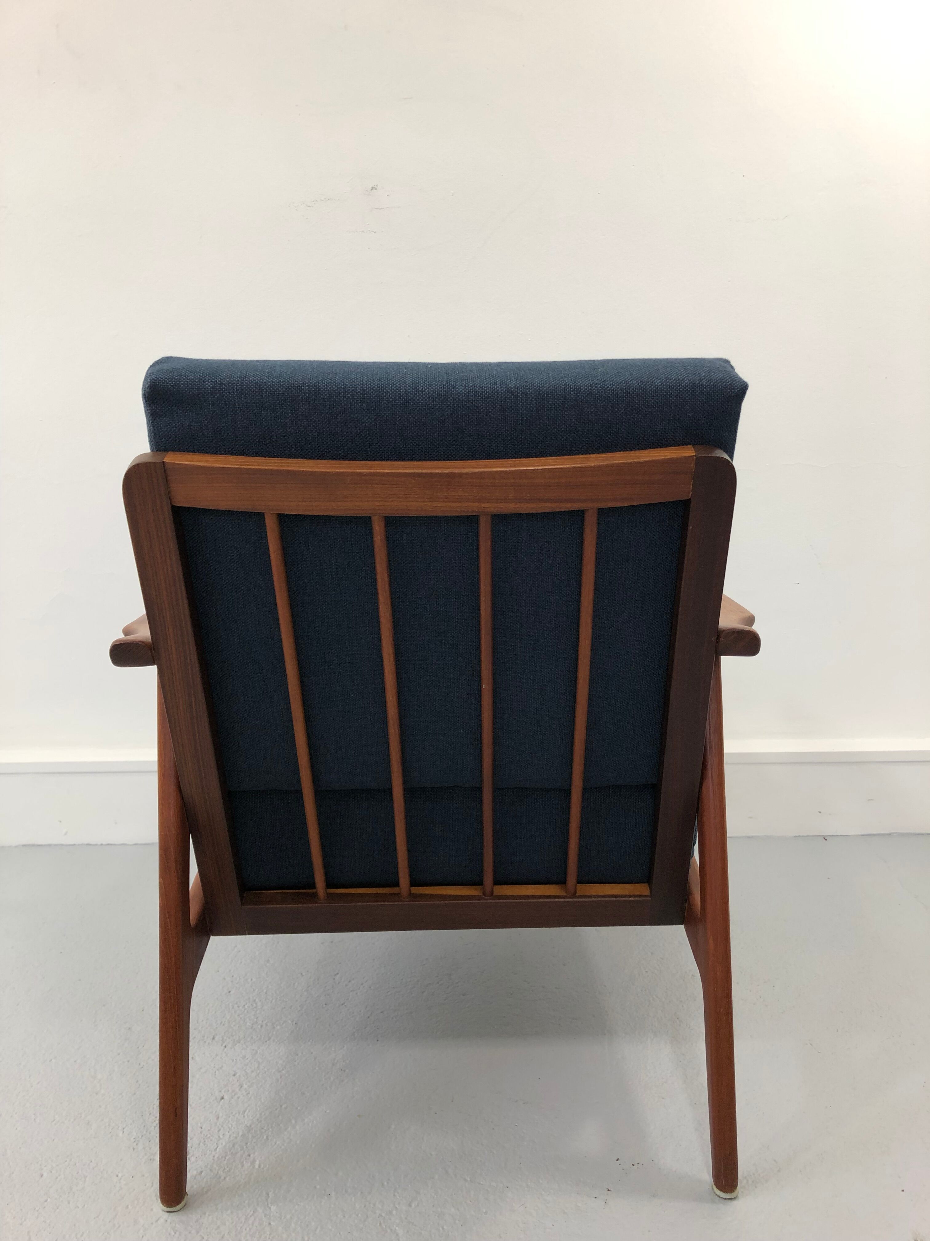 Vintage danish teak lounge chair, 1970s