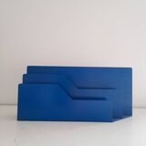 Blue metal mail holder from the 70s
