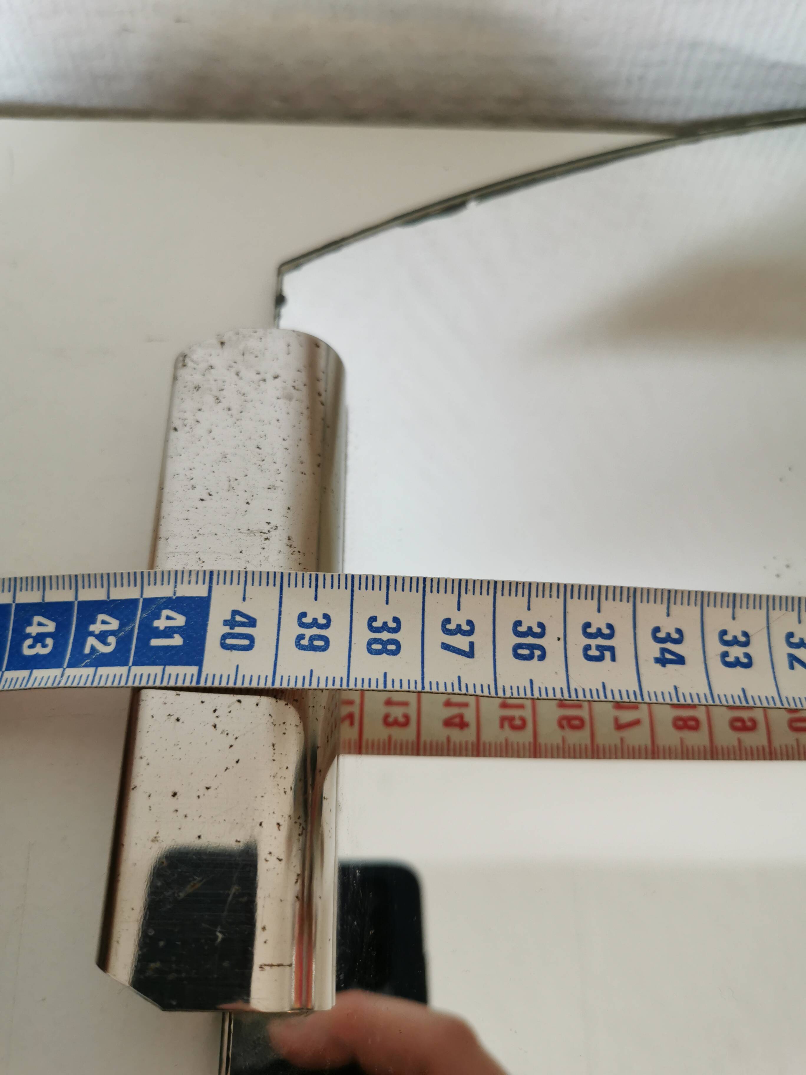 50s mirror tray, metal and glass