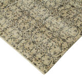 Handwoven antique anatolian beige rug 207 cm x 297 cm