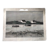Original lithograph signed Georges Laporte