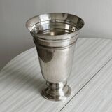Antique shiny metal vase