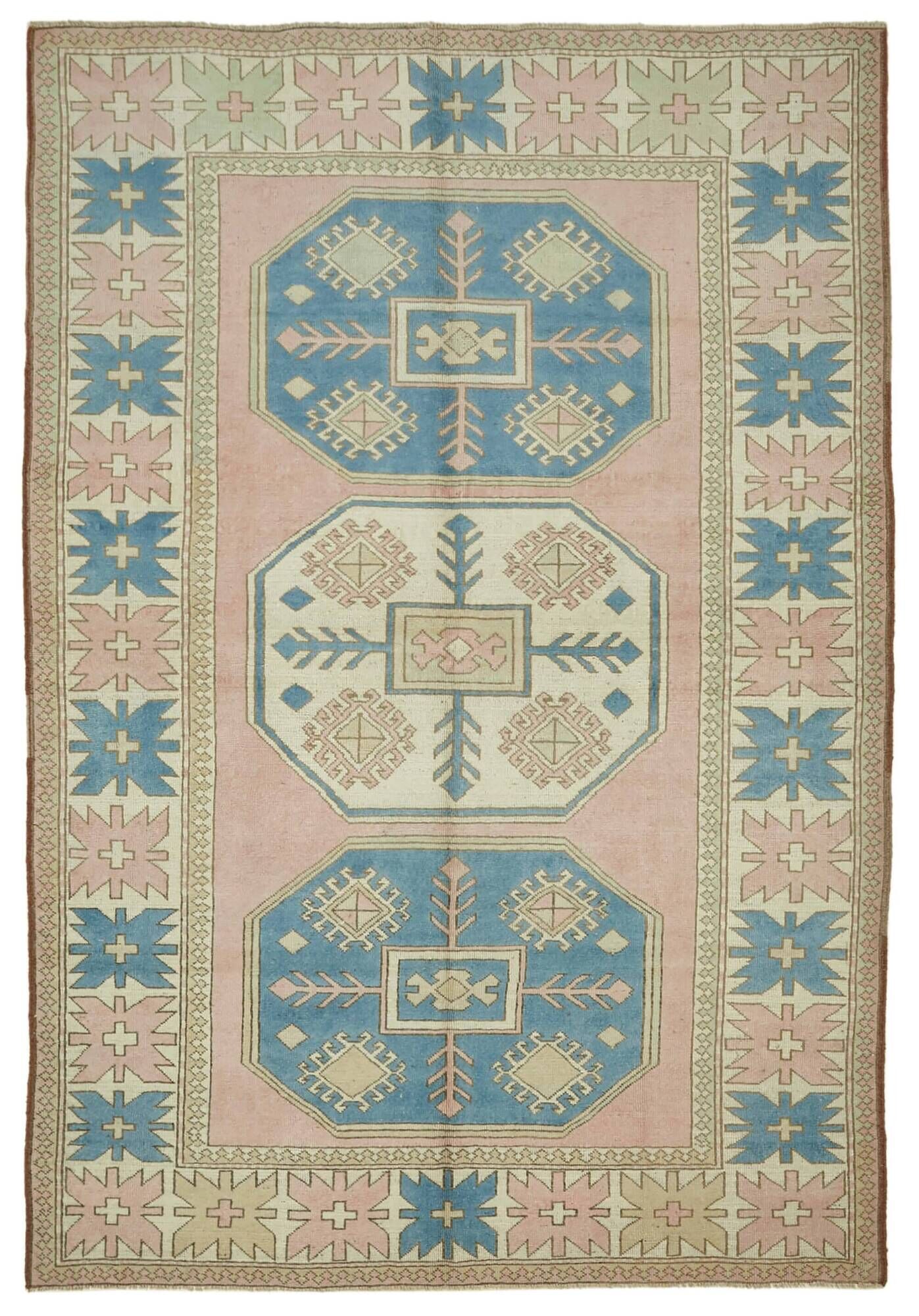 Turkish Vintage Anatolian Rug 211 cm x 304 cm