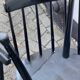 Set of 4 black laquered dining chairs