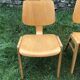 Dining chairs in vintage beech 60s