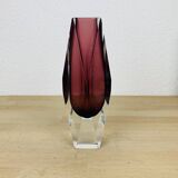 Vase Sommerso Murano violet, soliflore