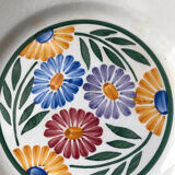 Set of 12 floral plates