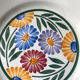 Lot de 12 assiettes fleuries