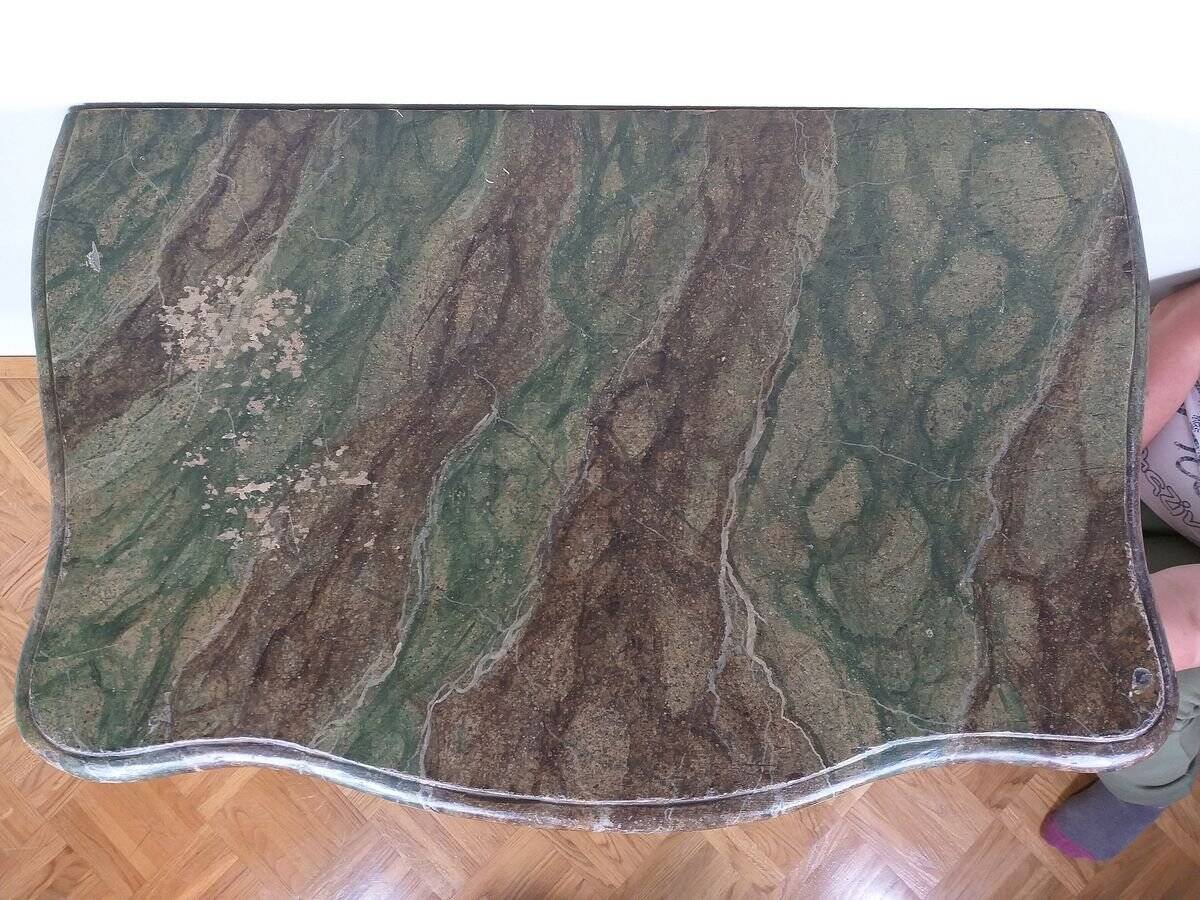 Antique German church console table, 19th century