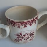 6 coffee cups Digoin Badonviller Sarreguemines