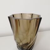 Smoked glass vase