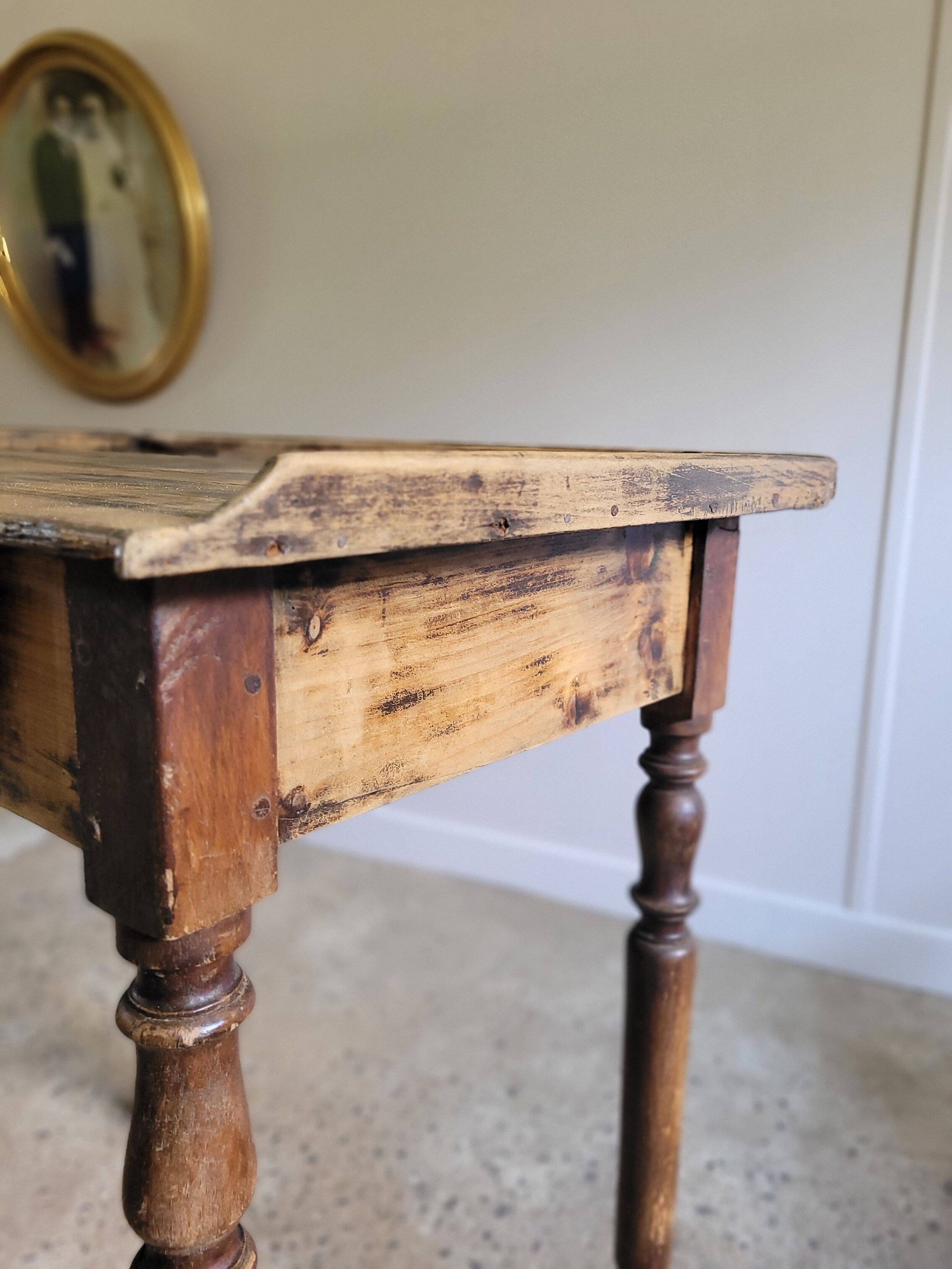 Antique desk, wooden console