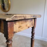 Old wooden console desk