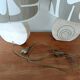 Pair of travertine lamps by Fratelli Mannelli