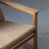 Set of 2 lounge chairs and one footrest by Borge Mogensen for Fredericia Denmark 1960’s