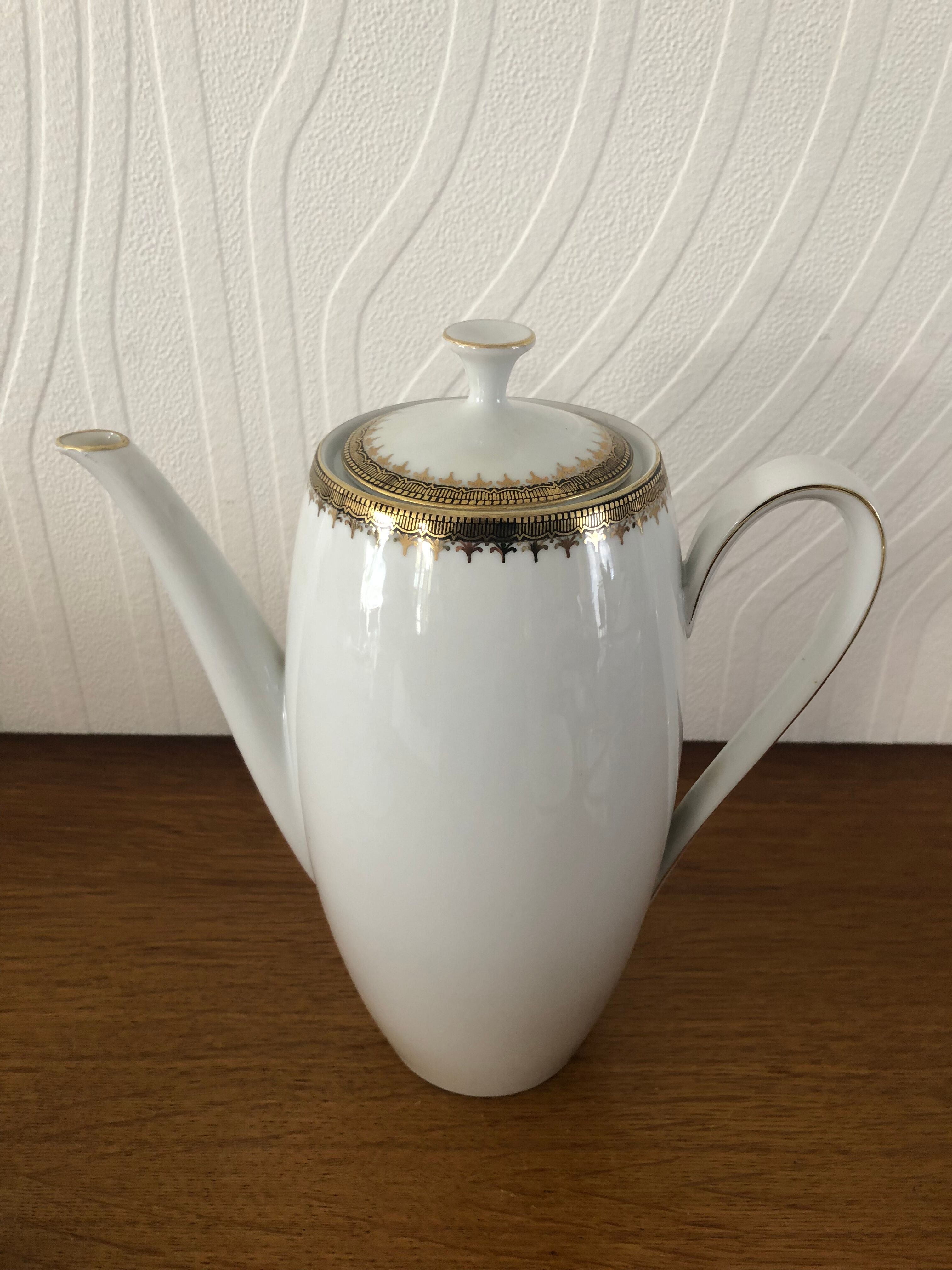 Winterling Bavaria white and gilded porcelain coffee set