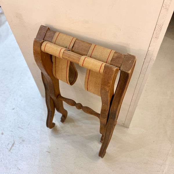 Old hotel luggage installation