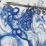 Salvador Dali: The Blue Riders, Original signed etching