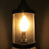 Lantern brass wall lamp