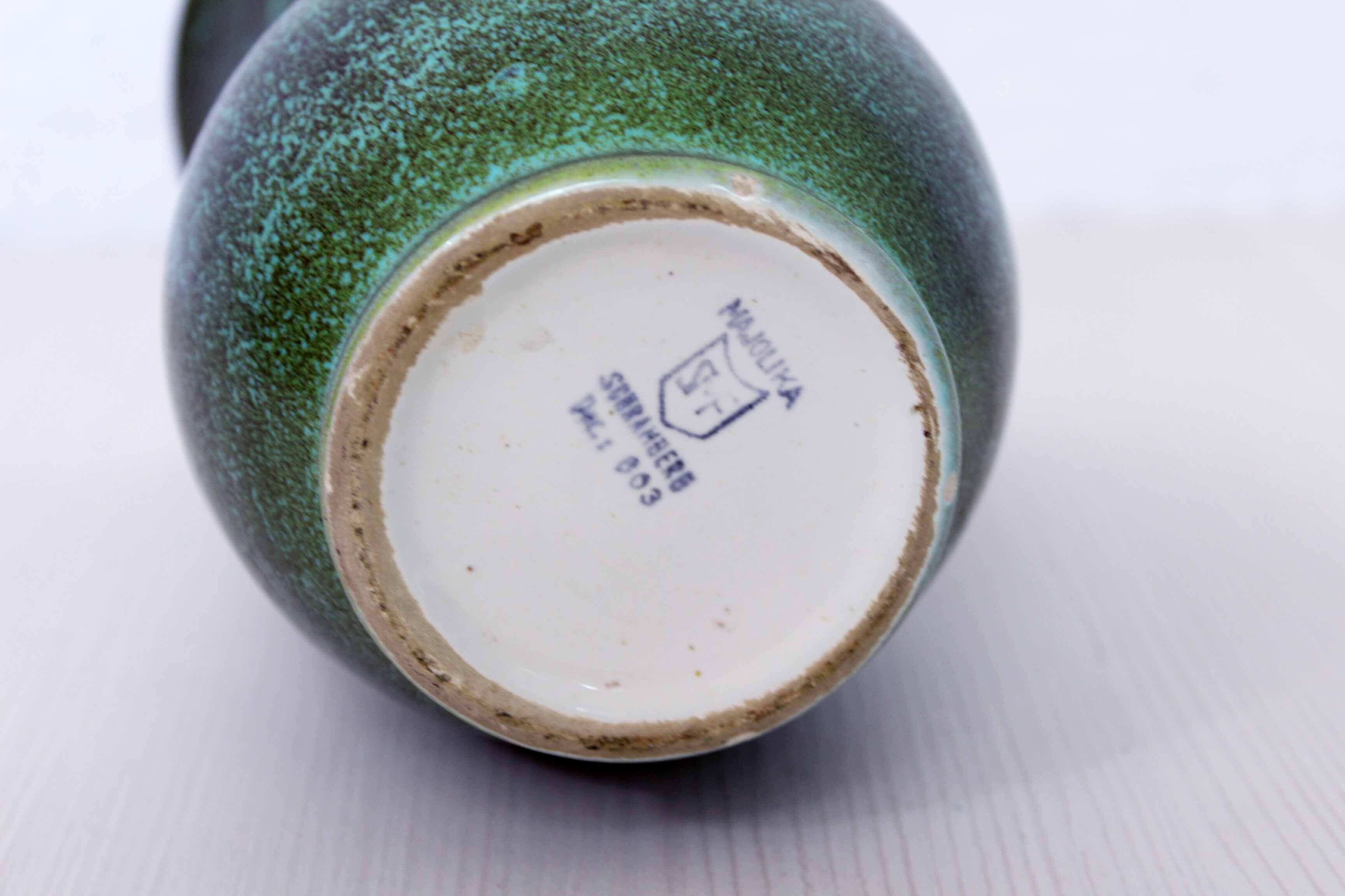 Vase Majolika Schramberg