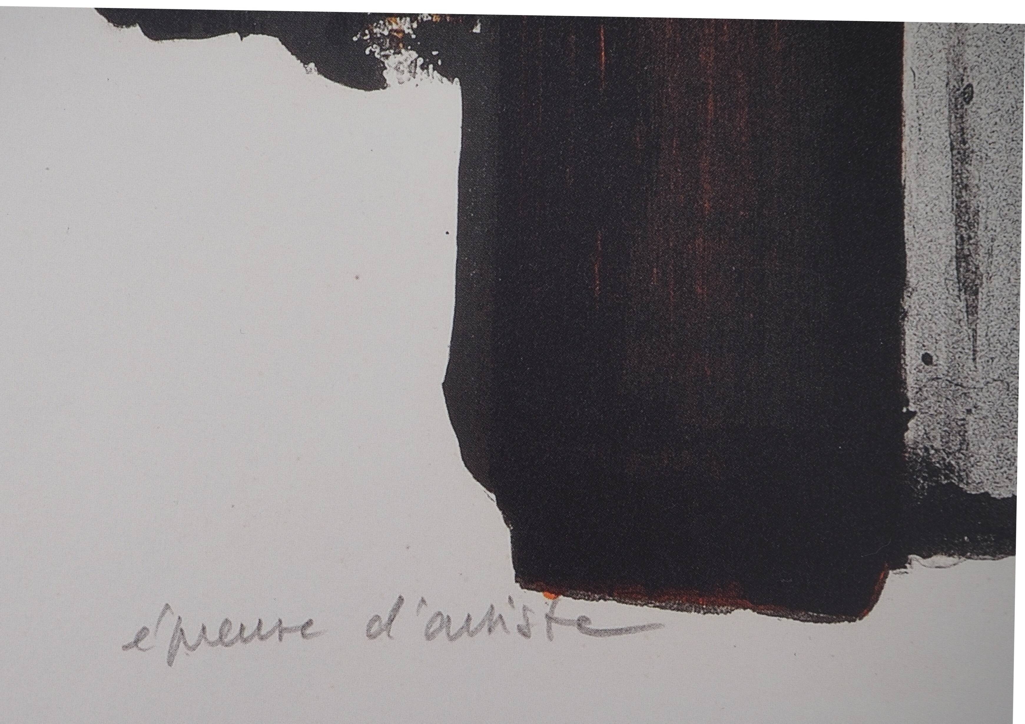 Pierre SOULAGES: Lithograph no. 2, 1957 - Original signed poster